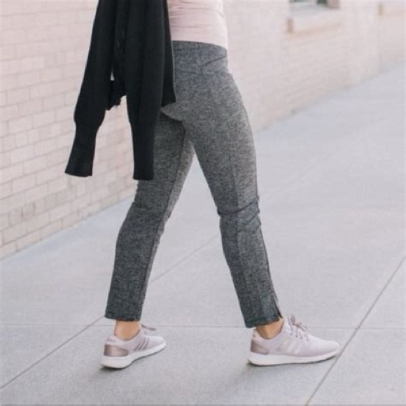 Athleta Herringbone Mercer Tight Black & White | size L - Picture 2 of 16